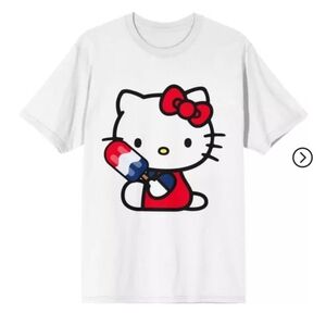 Sanrio Hello Kitty White T-Shirt Size Medium